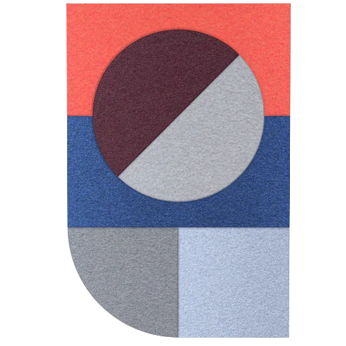 Acoustic Wall Art Panels FAN 3 venezia swatch on white background Decormania UK